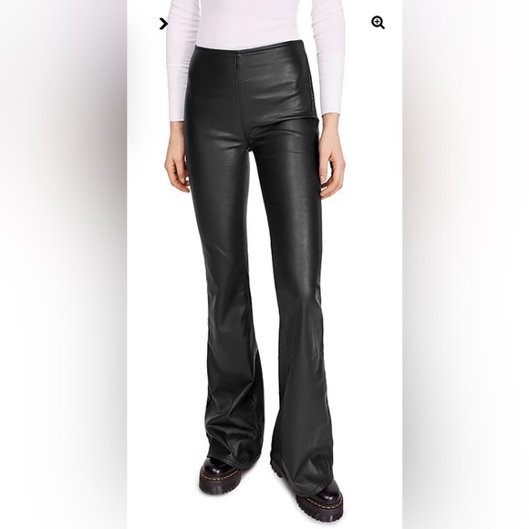 FREE PEOPLE Penny Vegan Leather Pants⭐️ Size: 25 NWOT! - Picture 5 of 5
